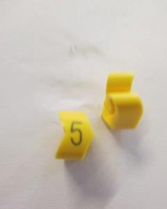 Cable noticeable clip 3-6 yellow/black 5   diameter 8-16mm